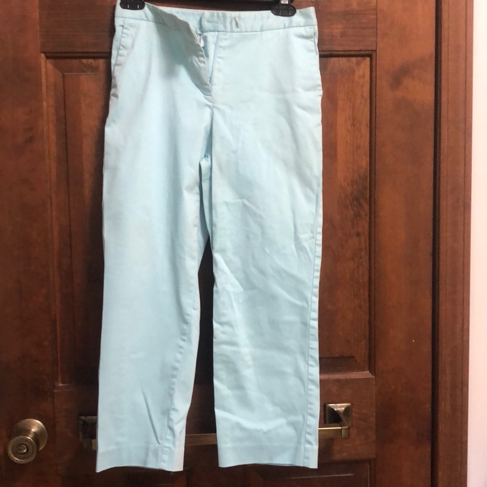 2petite Pale Blue cropped pants by Charter Club
